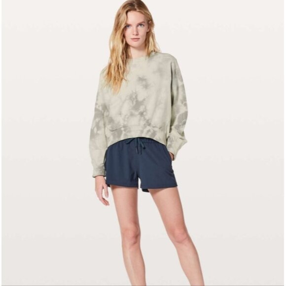 Lululemon Its A Wash Long Sleeve *Shibori Shibori Dove Grey Cement Grey - Picture 2 of 9